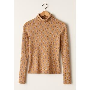 Etro Milano Floral Turtleneck Top Size 44 (U.S. 8)| Made in Italy Viscose Blend